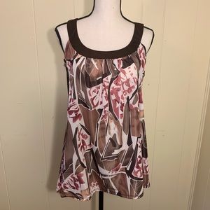 NICK & SARAH Blouse Floral Sleeveless Medium Tank Top Excellent Cond - Like new